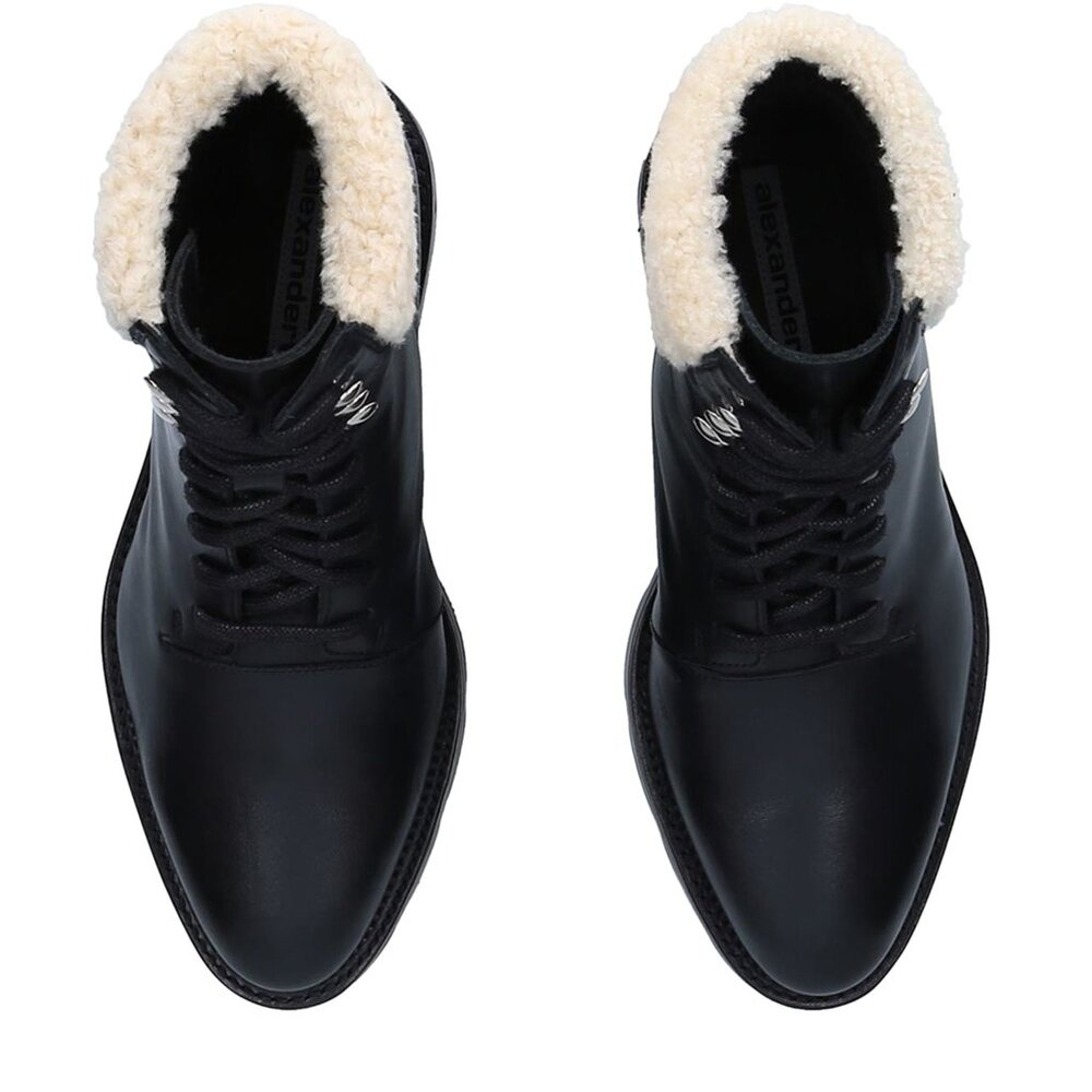 NIB Alexander Wang Andy Hiker Leather Ankle Boots - Picture 3 of 7
